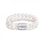 Jwl Jwl Luxury Pearls Kahekordne/kaks rida ehtne valge p&auml;rli k&auml;ev&otilde;ru JL0598
