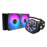 Cooler Cooler Master MasterLiquid Atmos II 240 VRM Fan Black Protsessor Vedeljahutuskomplekt 12 cm Must 1 tk