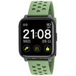 Smartwatch Smartwatch Rubicon X3, musta korpus ja roheline rand.