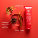 Apivita BEE SUN SAFE VANUSE- JA VANANEMISVASTANE KREEM SPF50 3-osaline komplekt