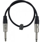 Fuj:tech 6,3 mm TS uros &ndash; 6,3 mm TS uros instrumenttikaapeli, 5 m, musta