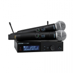 Shure SLXD24D+E/58-G65 - kahekordne digitaalne juhtmevaba s&uuml;steem kahe edastiga/k&auml;tetet mikrofoniga (470 - 606 MHz)