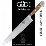 G&uuml;de Alpha cooking knife 26 cm Pear Wood