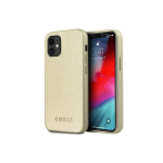 Guess GUHCP12SIGLGO iPhone 12 mini 5.4 inch Gold/Gold Hard Rainbow Case