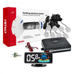 Reverse Reverse parking sensors silver color front rear LED 3d amio-03193