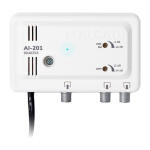 Broadband Broadband antenna amplifier 2 inputs AI-201 ALCAD