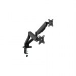 Hismart Spring mount for two 17"-32" monitors, black