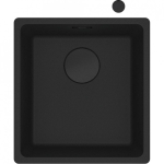 Granite Granite sink Franke Maris, MRG 110-37, Black matte, black eccentric valve