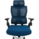 Spacetronik BARD blue swivel office chair with armrests
