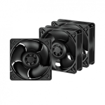 ARCTIC S12038-4K - 3 Pack Arvuti korpus Ventilaator 12 cm Must 3 tk