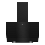 Beko BHCA62422BBH t&otilde;mbekapp Seinale kinnitatav Must 400 m&sup3;/h