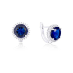 Beneto Silver Glittering Earrings AGU1203