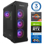 INTOP AQUA Ryzen 5 7600X 32GB DDR5 500SSD M.2 NVME RTX5070Ti 16GB WIN11