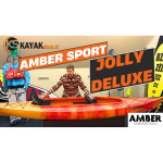Kaheinimese Kaheinimese turismikanuu AMBER JOLLY DELUXE, 395 x 84 x 34 cm, 39 kg, HDPE, kollane-oranž