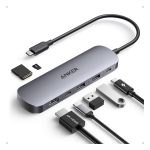 7in1 7in1 Anker Nano 100W dokkimisjaam 2xUSB-C, 2xUSB, 1xHDMI, SD/Micro SD pesa hall