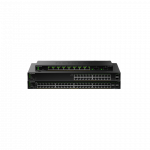 NETGEAR S350 seeria 8-portine Gigabit Ethernet PoE+ nutikas hallatav Essentials l&uuml;liti koos 2 eraldi SFP pesaga
