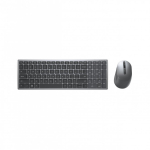 DELL KM7120W klaviatuur Hiir kaasa arvatud Kontor RF juhtmeta &uuml;hendus + Bluetooth QWERTZ Saksa keel Hall, Titaanium