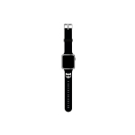 Apple Apple Smart Watch 4/5/6/7/SE Karl Lagerfel Silicone Strap, Black, 42/44/45mm