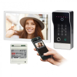 Orno GUARDO Single Family Video Intercom Kit with Fingerprint Scanner, Proximity Scanner, Encrypter and Program Control, Surface