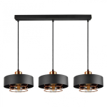 Orno CHIRO hanging lamp, power max. 3x60W, E27, black