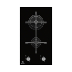 Electrolux EGC3322NVK Must Sisseehitatud Gaas 2 tsoon(id)