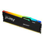 Kingston Kingston Technology FURY Beast RGB m&auml;lumoodul 32 GB 1 x 32 GB DDR5 6400 MT/s 288-pin DIMM ECC