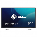 EIZO FlexScan EV4340X-BK LED display 108 cm (42.5") 3840 x 2160 pikslit 4K Ultra HD Must