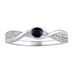 Silvego Silver ring with real natural sapphire JJJR1100SAP
