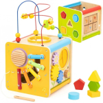 Viga Viga Toys Viga wooden educational cube 5in1