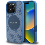 Guess 4G Circle Classic Logo MagSafe kate iPhone 16 Pro - sinine