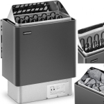 Uniprodo elektriline saunapood 8-12 m3 kuni 110&deg;C 400 V 8 kW must-h&otilde;bedane