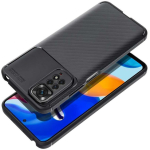 Dėklas Dėklas Forcell Oem LUNA Book Carbon Xiaomi Redmi Note 14 5G jaoks musta v&auml;rvi