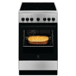Electrolux LKR540066X Eraldiseisev pliit Elektriline Keraamiline Must, Roostevaba teras
