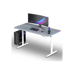 ULTRADESK M&auml;ngulaud QUEST, 140x70cm, 72-120cm, valge ja roosa