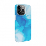 Evelatus Apple iPhone 13 Pro Max Premium Silicone case Customized Print Blue