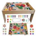 MASTERKIDZ wooden educational table + ACCESSORIES mast wall
