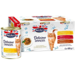 Butchers Butcher's delicious dinner megapack flavor mix meat meal pieces jelly for cats 6 x 400g