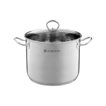 Tall Tall pot in stainless steel with a lid Acero 28 cm AMBITION