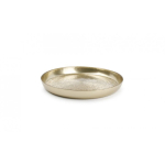 S&P Tray Glint Gold, for cake, on a leg, glass, D 33 cm, H 10 cm, pc