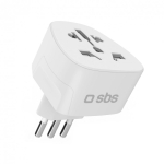 SBS TEADAPTITWORLD elektripistiku adapter T&uuml;&uuml;p L (IT) Universaalne Valge