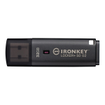 Kingston Kingston Technology IronKey Locker+ 50 G2 USB-v&auml;lkm&auml;lu 32 GB USB t&uuml;&uuml;p A 3.2 Gen 1 (3.1 Gen 1) Must