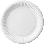 Abcpak &Uuml;hekordne plaat, valge, paber/ilma katteta, D 20 cm, 100 tk