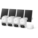 "Anker "Anker eufy C37 p&auml;ikeseenergial t&ouml;&ouml;tav v&auml;liskaamera (4 tk + HomeBase Mini seade), 2K, valge"