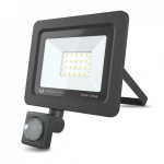 Forever PROXIM II Outdoor & Indoor IP66 LED PIR Flood light 20W 1600 Lumens Cool 6000K White Black