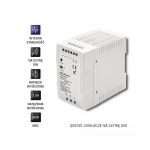 Qoltec 50914 DIN Rail Power Supply | 90W | 12V | 7.5A | White | Slim