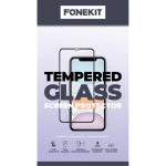 FoneKit Full Cover Tempered Glass, Samsung Galaxy S24 Ultra, Black