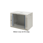 19" 19" Switching cabinet TOTEN, System Z, 6U, 600x600, glass door, white / ZS66066000 / 19-Z6606V