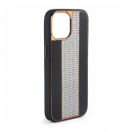 Apple Apple iPhone 15 Pro Diamonds and Leather Case Black