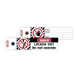 Warning Warning tag ABUS Loto T100, 100pcs.