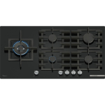 Bosch Serie 6 PPM9A6I40 pliidiraud Must Sisseehitatud 90 cm Gaas 5 tsoon(id)